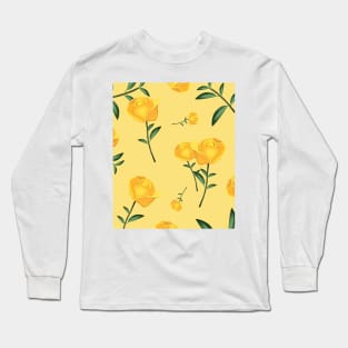 Yellow Roses Long Sleeve T-Shirt